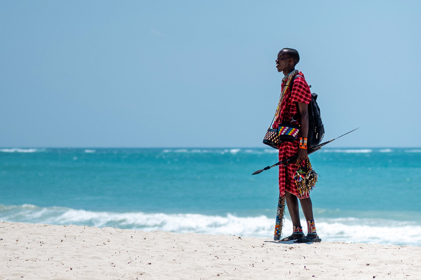 Masai Händler Diani Beach Kenia Hindu